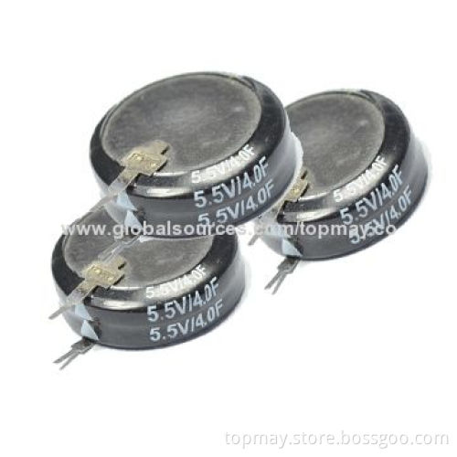 Super Capacitors with Up to 1,000C Discharge Current, Suitable for CMOS, RAM and VCRsNew